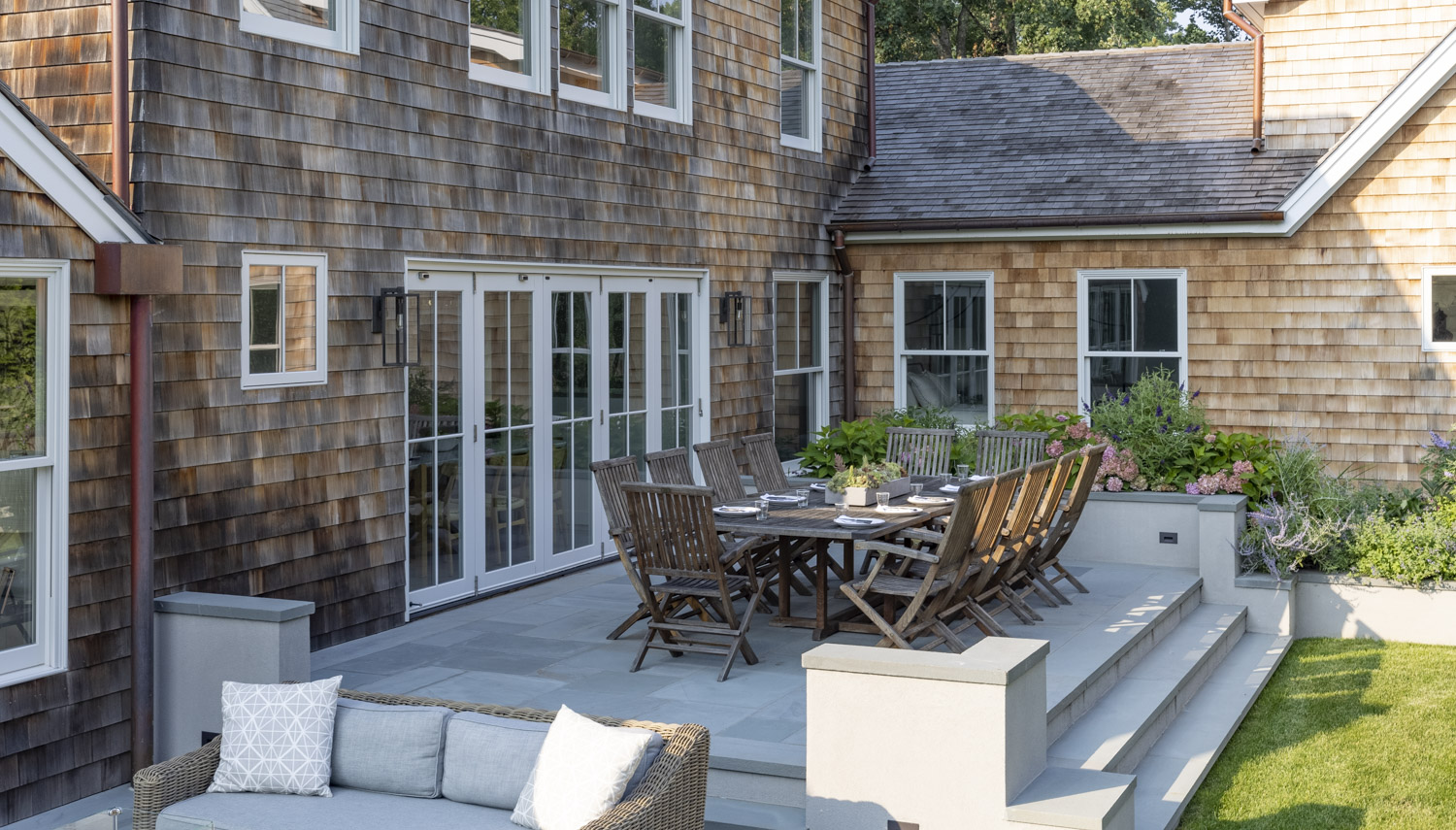 Photo of construction by Ronald Webb Builder.